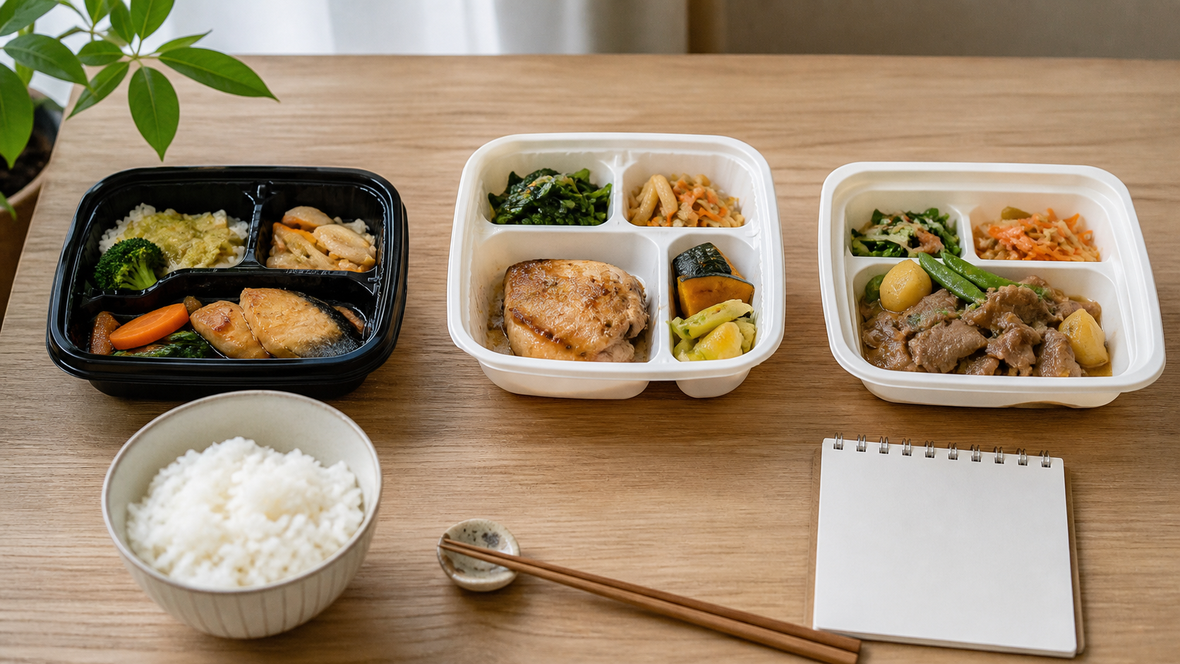 ワタミの宅食の商品選びを表すリアルな比較画像