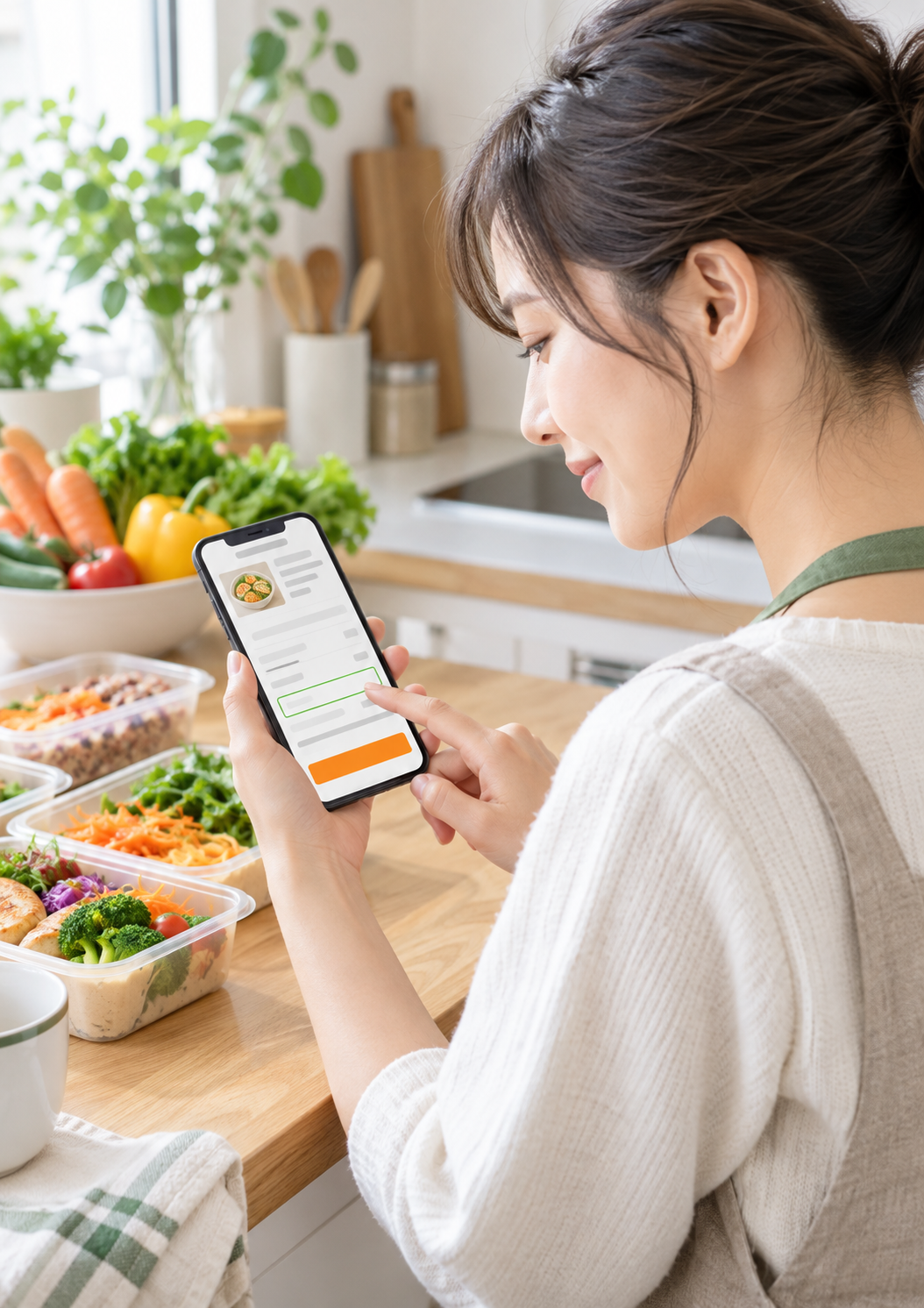 スマホでツクリオのクーポンコード入力と最終金額を確認するイメージ画像