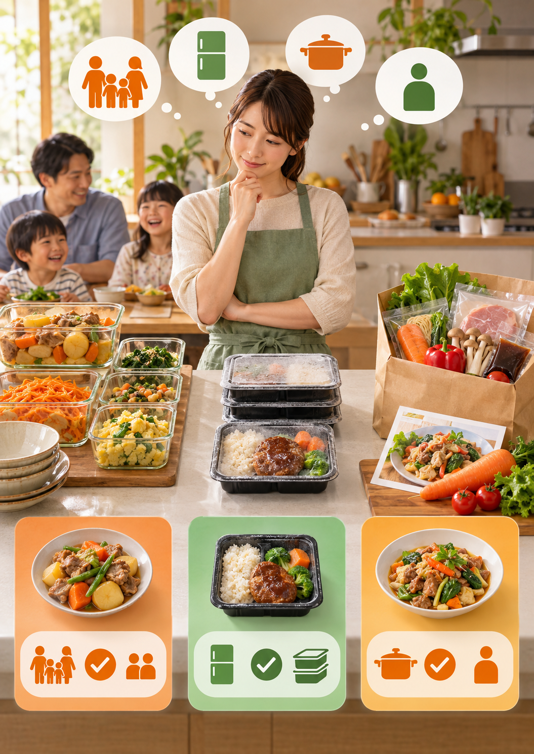 ツクリオと他の宅食サービスを比較 イメージ画像